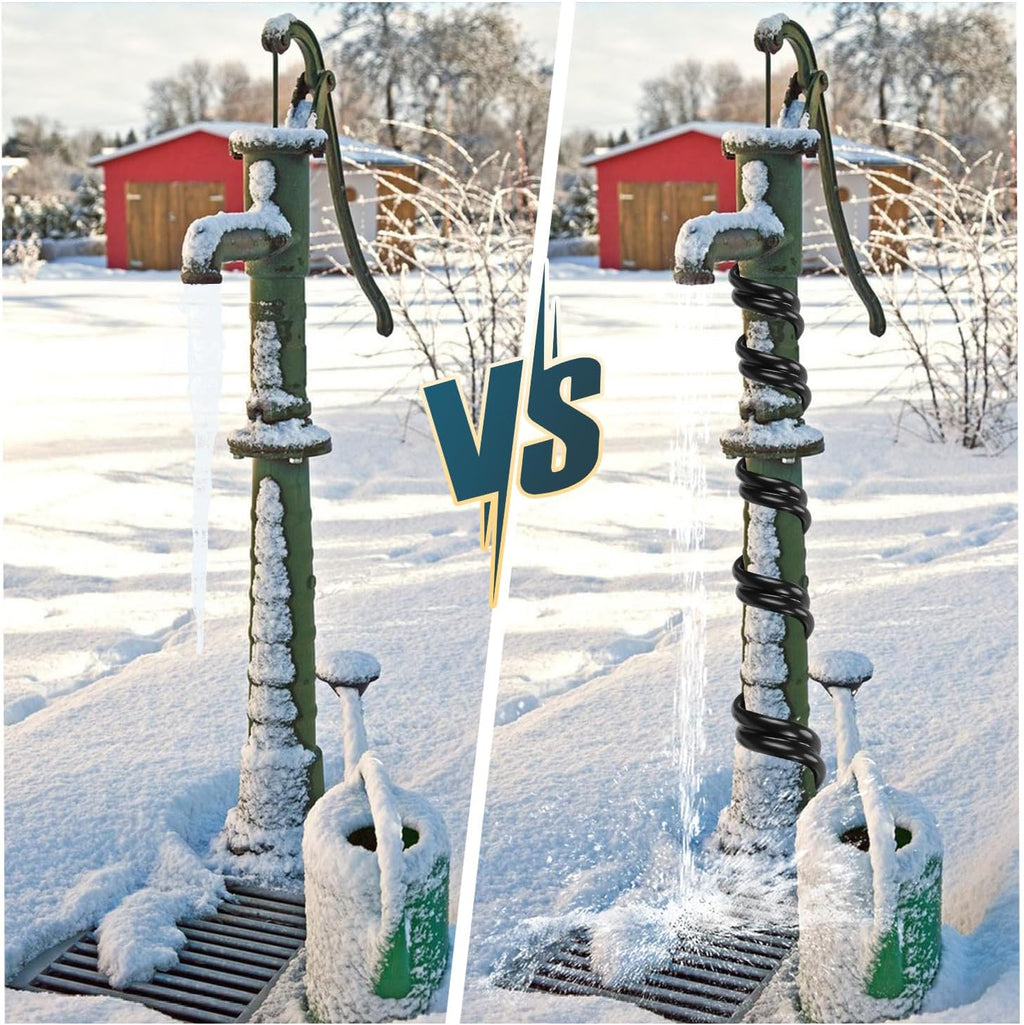 2-18 m Frostschutz-Heizkabel, Frostschutzkabel mit Thermostat, 32-288 W Heizkabel, Rohrbeheizung mit automatischem Schalter, Heizband für Wasserleitungen im Haus, in Schwimmbädern und in Teichen