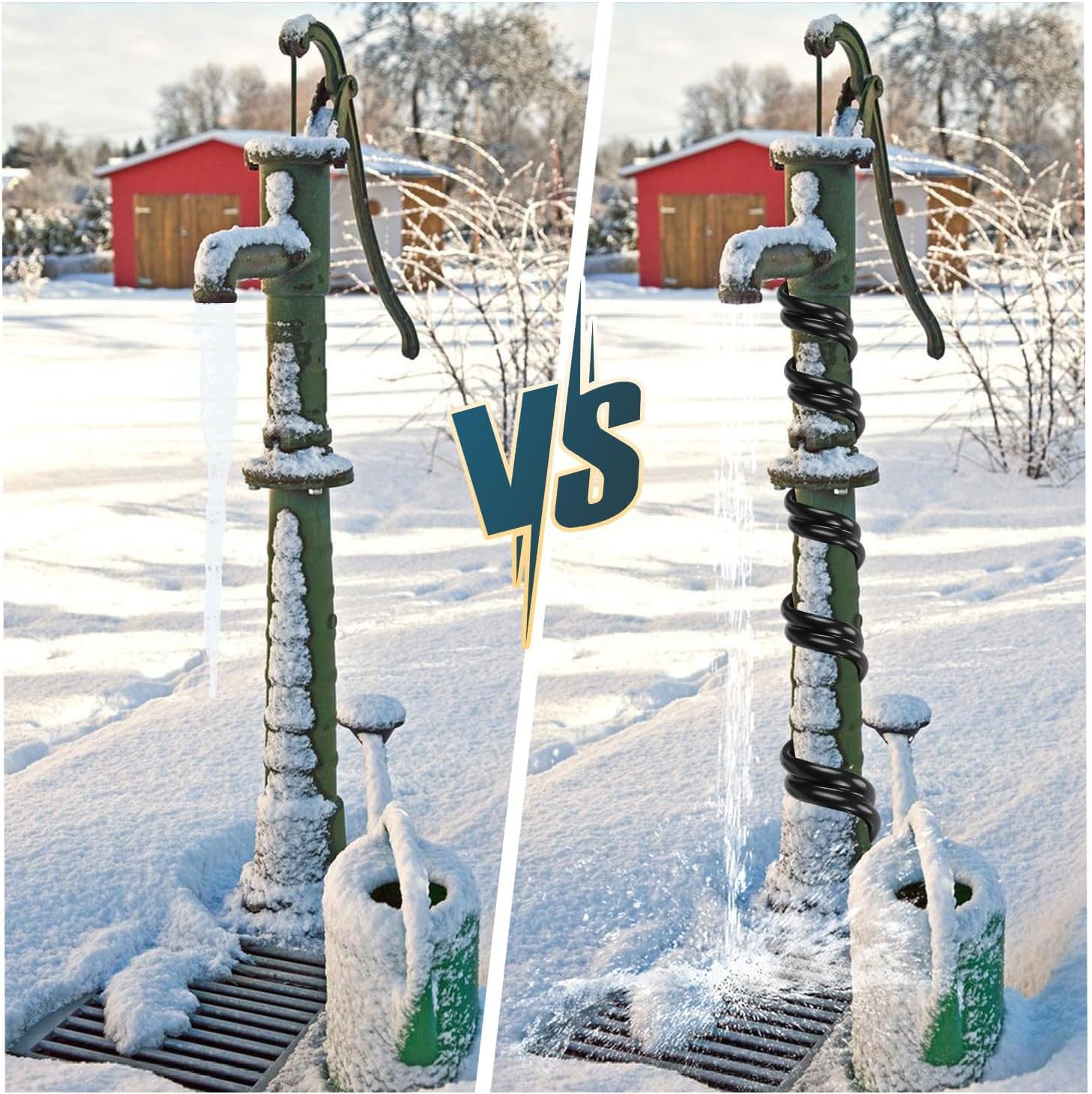 2-18 m Frostschutz-Heizkabel, Frostschutzkabel mit Thermostat, 32-288 W Heizkabel, Rohrbeheizung mit automatischem Schalter, Heizband für Wasserleitungen im Haus, in Schwimmbädern und in Teichen