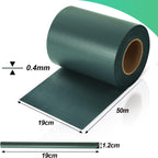Sichtschutzstreifen für Doppelstabmatten, 35m/50m/70m Wetterfester PVC Sichtschutz (450g/m²) inkl. 30 Clips. Ideal für Doppelstabmattenzaun, Garten & Balkon, Grün
