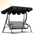 Ersatzdach für Gartenschaukel, Sonnendach für Schaukel, Vordach zur Einfachen Montage, Dachplane für Hollywoodschaukel, 600D Oxford-Stoff zum UV-Schutz, wasserdicht, 210 x 145 cm