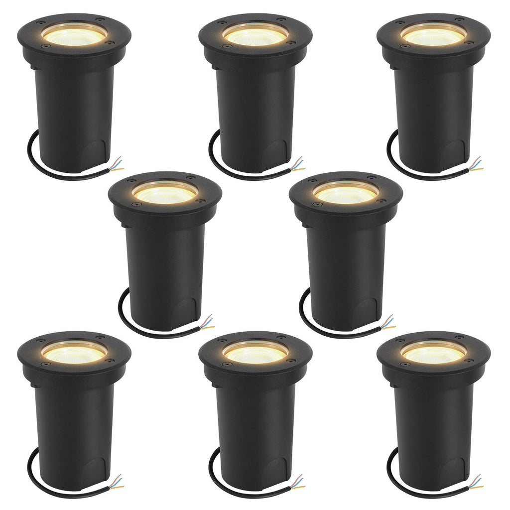 4/8x Bodenleuchte IP67 3W LED Neutralweiß Terrassen Schwenkbar Einbaustrahler