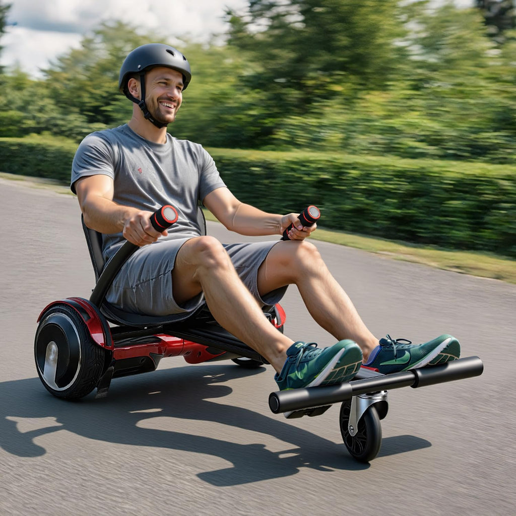 Hoverboard-Sitz, Hoverboard mit verstellbarem Sitz, Sitz für 6,5- bis 10-Zoll-Hoverboards, Sitz für Elektro-Karts, Hoverboard-Kart-Sitze für Erwachsene und Kinder