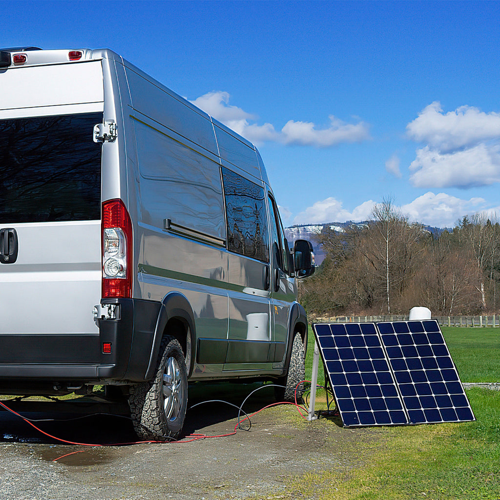 2 Set PV Modul Halterung Solarpanel Aufständerung Flachdach 0-60° Silber Set