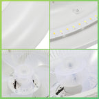 Deckenventilator mit Beleuchtung und Fernbedienung App | Dimmbar, 3 Lichtfarben, 6 Geschwindigkeiten, Reverse-Funktion, Timer 1-8 h, Leiser für Schlafzimmer und Wohnzimmer
