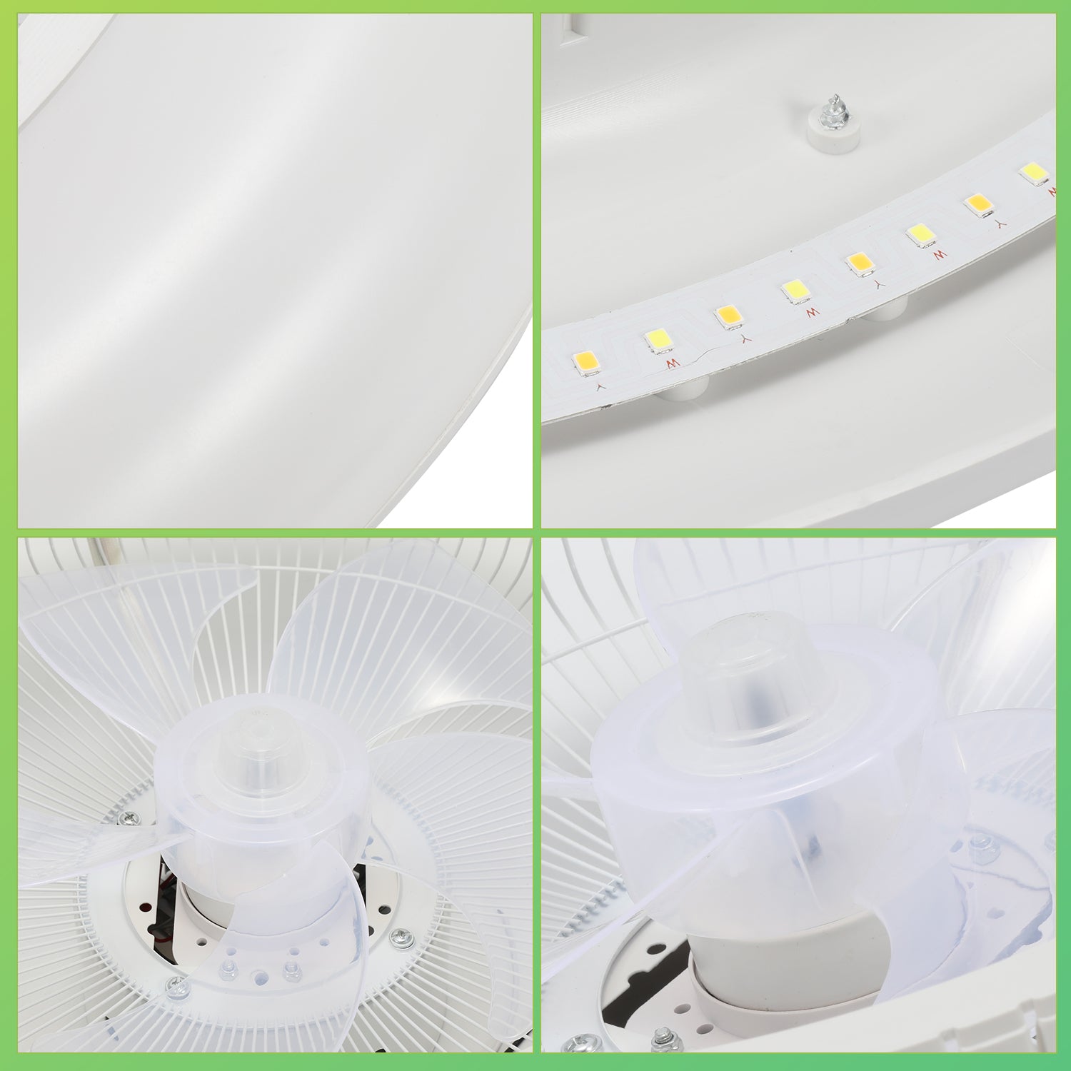 Deckenventilator mit Beleuchtung und Fernbedienung App | Dimmbar, 3 Lichtfarben, 6 Geschwindigkeiten, Reverse-Funktion, Timer 1-8 h, Leiser für Schlafzimmer und Wohnzimmer