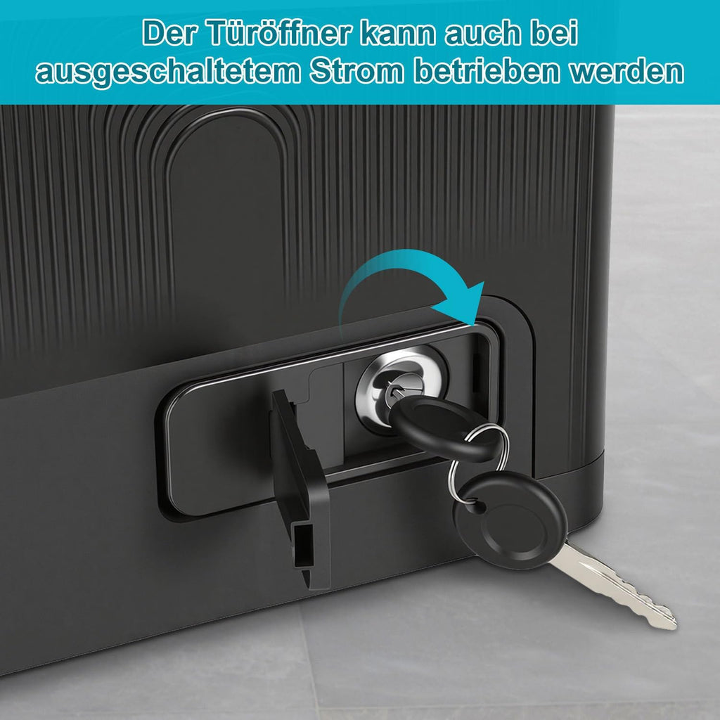Schiebetorantrieb Torantrieb Schiebetor, Smart WiFi Torantrieb automatischer mit 2 Fernbedienungen, Toröffner-Warnleuchte, Automatische Schließfunktion