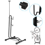 Fahrradständer Boden, 20 bis 29 Zoll, Fahrradhalter Aufstellständer, Bodenständer für Vorderrad oder Hinterrad, Shopständer für Fahrräder, Garage Radständer