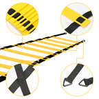 Speed & Agility Training Set Koordinationsleiter, Trainingsset Enthält 1 Agility Leiter, 6 verstellbare Hürden, 12 Hütchen, Aufbewahrungstasche, Trainingsgerät für alle Sportarten