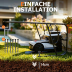 Mähroboter Garage mit Metallfüßen Schutzüberdachung Carport Überdachung für Rasenmäher Rasenroboter UV-Schutz | ideal Gegen Regen und Hagel 43x56x82cm Schwarz