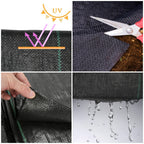 Unkrautvlies, extra stark, 100 g/m² – Das Unkrautvlies verhindert wirksam das Wachstum von Unkraut auf großen Flächen. Garten-Unkrautvlies mit wasserdurchlässigem Design, geeignet für Gärten, Hochbeete und Wege