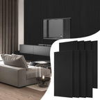 120 x 60 cm, selbstklebende Schallabsorptionsplatten, geeignet als Wanddämmplatten für den Homeoffice-Bereich, das Wohnzimmer und das Büro, aus 100 % Polyesterfaser, keine Bohrungen erforderlich, hellgrau, 4–16 Stück pro Packung