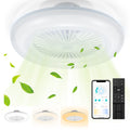 Deckenventilator mit Beleuchtung und Fernbedienung App | Dimmbar, 3 Lichtfarben, 6 Geschwindigkeiten, Reverse-Funktion, Timer 1-8 h, Leiser für Schlafzimmer und Wohnzimmer