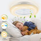 Deckenventilator mit Beleuchtung und Fernbedienung App | Dimmbar, 3 Lichtfarben, 6 Geschwindigkeiten, Reverse-Funktion, Timer 1-8 h, Leiser für Schlafzimmer und Wohnzimmer