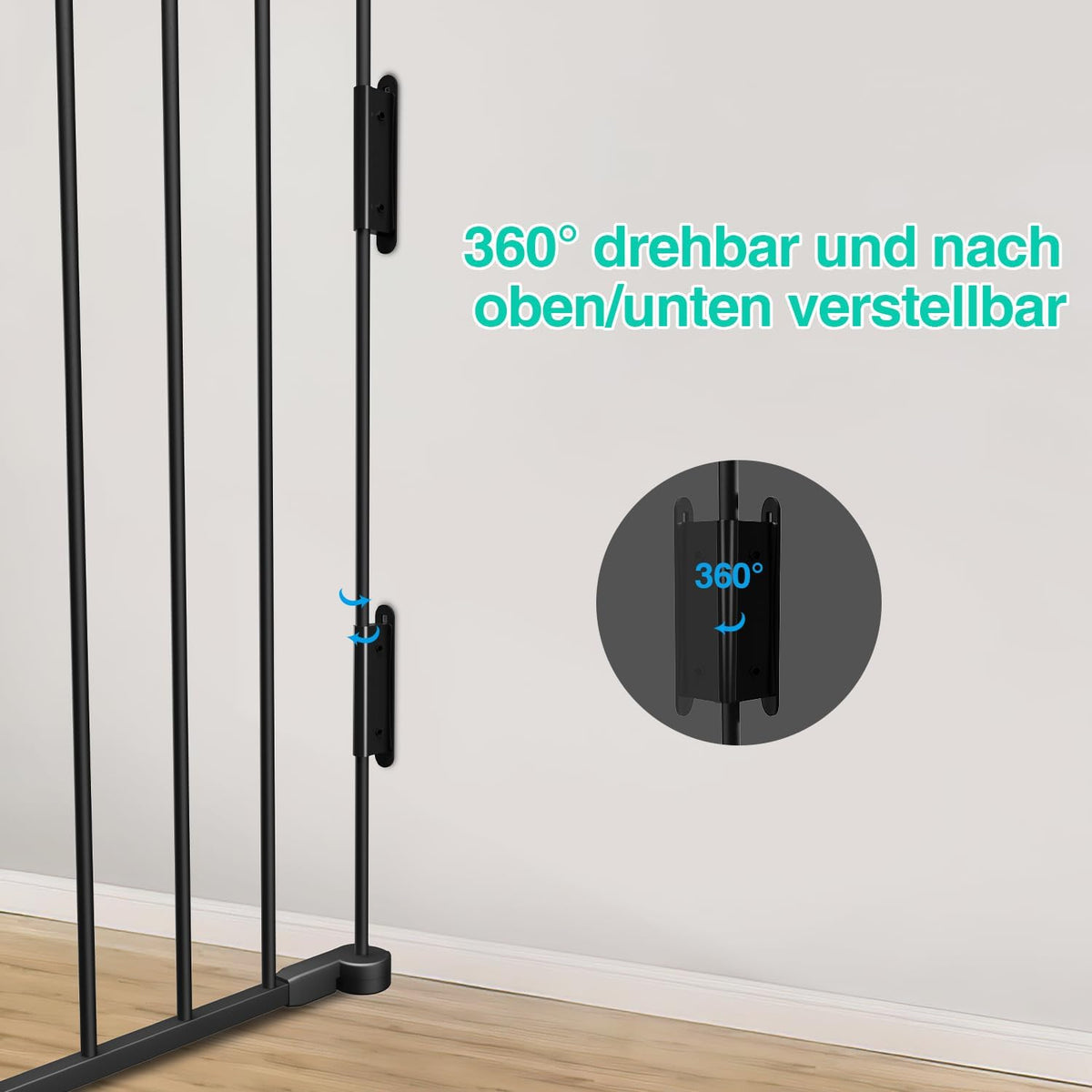 Kamin-Sicherheitsgitter, Absperrgitter, 5er-Set, Tür-Sicherheitsgitter, Kamin-Sicherheitsgitter, 310 cm, schwarz/weiß