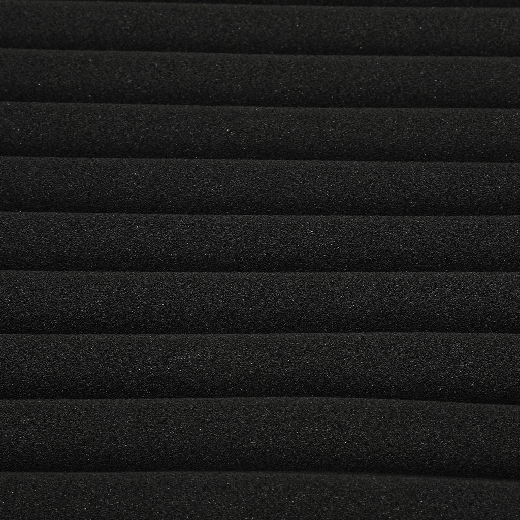 Set aus selbstklebenden Schallabsorptionsplatten aus Schaumstoff, geeignet für professionelle Aufnahmestudios und Wohnräume, Maße 30 x 30 x 2,5 cm, mit dreieckigen Nuten