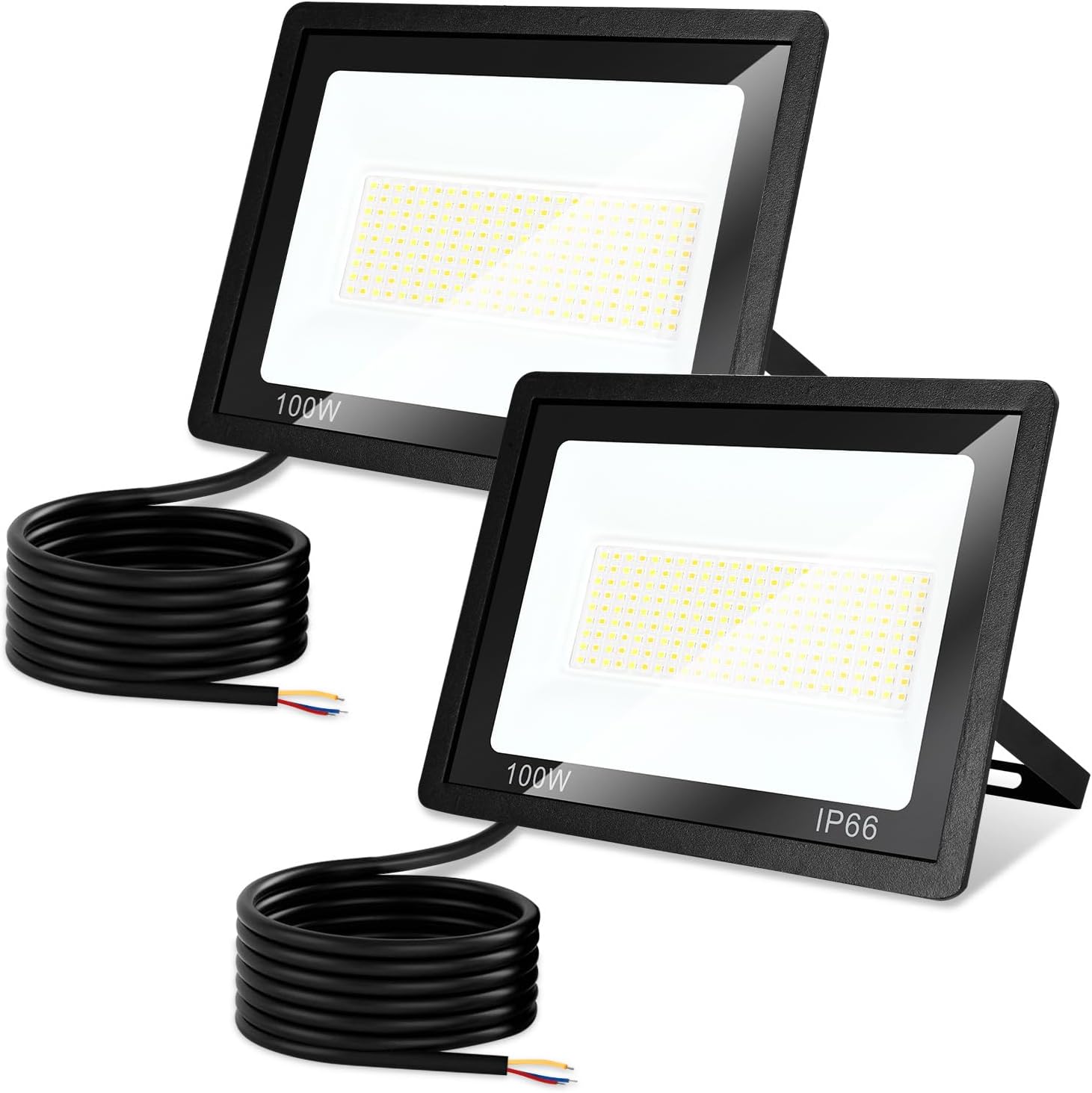 LED Strahler Außen 20/30/50/100W, 3000K/4000K/6500K LED-Strahler Dimmbar, Superhell Fluter Flutlichtstrahler, IP66 Wasserdicht Scheinwerfer Aussenstrahler für Hof, Garten, Garage