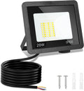 LED Strahler Außen 20/30/50/100W, 3000K/4000K/6500K LED-Strahler Dimmbar, Superhell Fluter Flutlichtstrahler, IP66 Wasserdicht Scheinwerfer Aussenstrahler für Hof, Garten, Garage