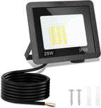 LED Strahler Außen 20/30/50/100W, 3000K/4000K/6500K LED-Strahler Dimmbar, Superhell Fluter Flutlichtstrahler, IP66 Wasserdicht Scheinwerfer Aussenstrahler für Hof, Garten, Garage