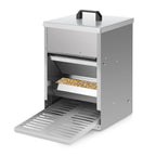 5-kg-Futterautomat für Hühner – Automatischer Futterautomat mit Fußschalter und Mäuseschutz, wasserdichter, verzinkter Futterbehälter für Hühner, Enten und Geflügel – Futtertrog mit Deckel, rostfrei und wetterfest
