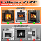Kaminofen Ventilator Stromloser 8 Flügel Kaminofen Fan für Kamin Ofenventilator
