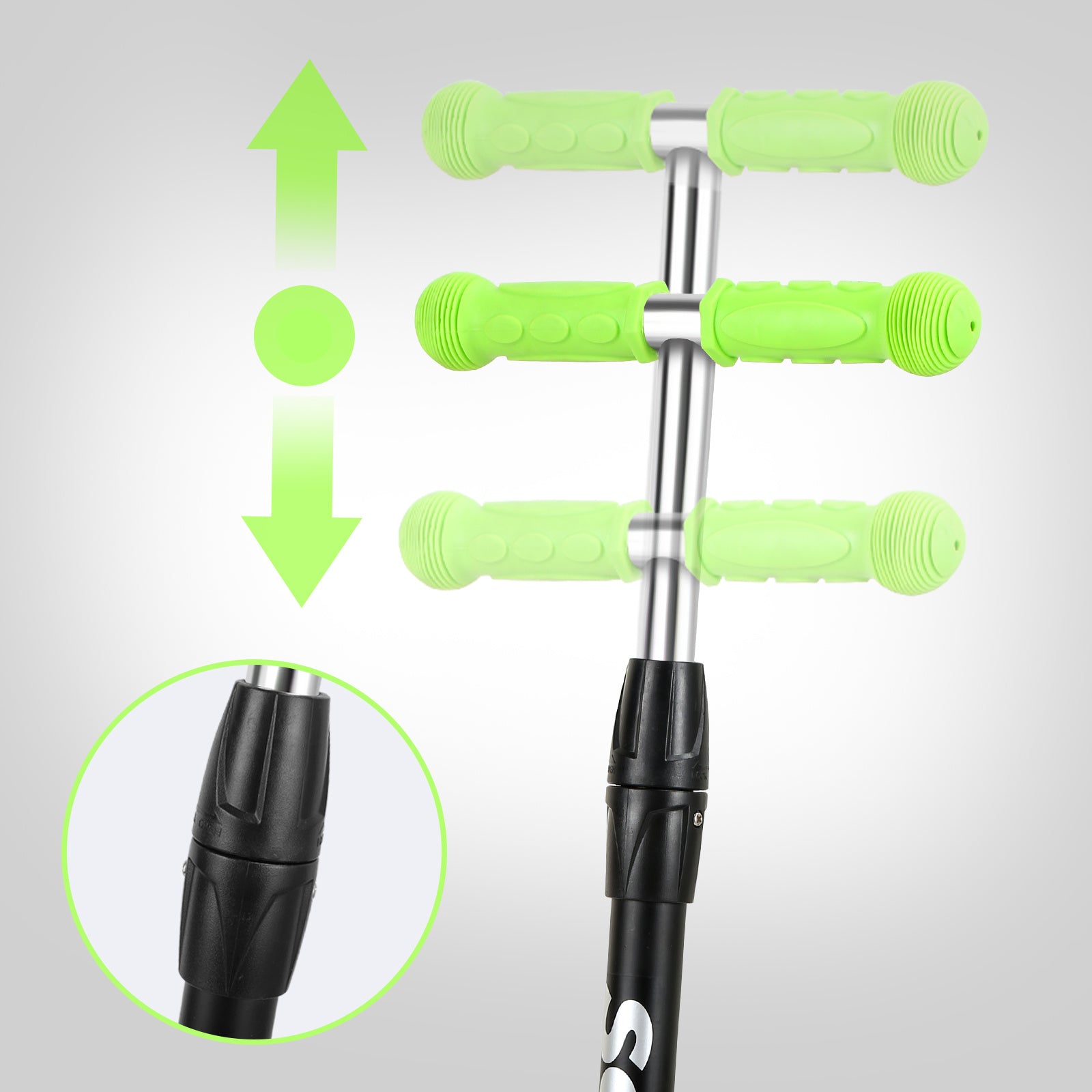 Kinder-Tretroller, City-Tretroller, Dreirad-Tretroller, Tretroller, zusammenklappbare Tretroller, Dreirad-Tretroller mit LED-Rädern, Kinder-Tretroller mit 4-stufiger Höhenverstellung, maximale Tragkraft 50 kg