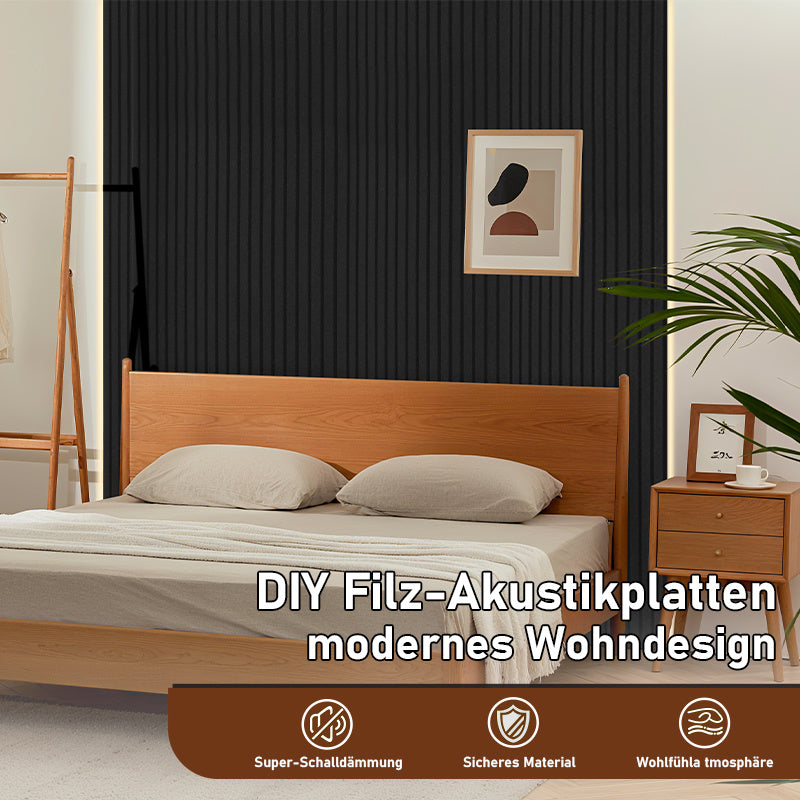120 x 60 cm, selbstklebende Schallabsorptionsplatten, geeignet als Wanddämmplatten für den Homeoffice-Bereich, das Wohnzimmer und das Büro, aus 100 % Polyesterfaser, keine Bohrungen erforderlich, hellgrau, 4–16 Stück pro Packung