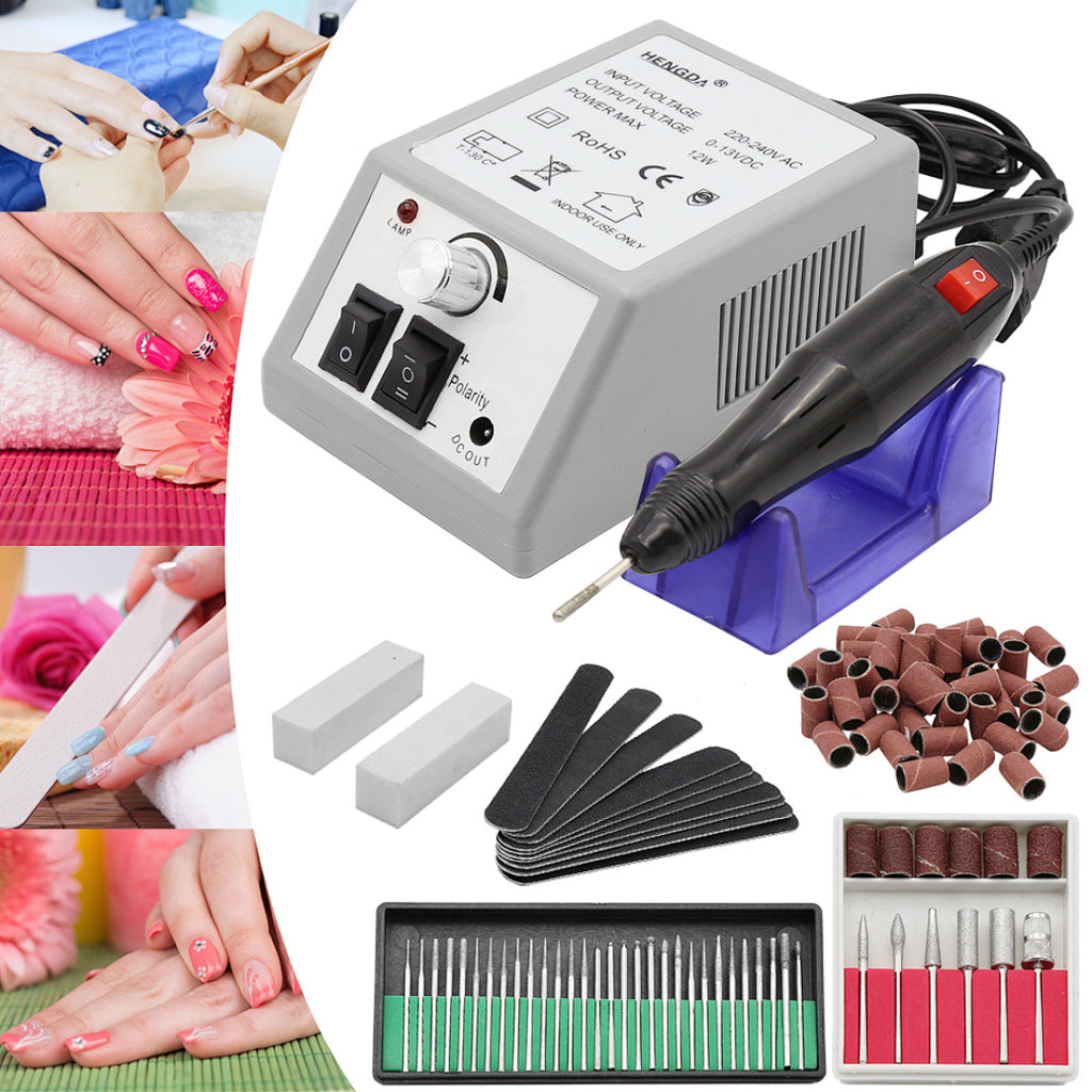 Elektrische Nagelfräser Profi Nagelfeile Pediküre Fußpflegegerät Maniküre Set