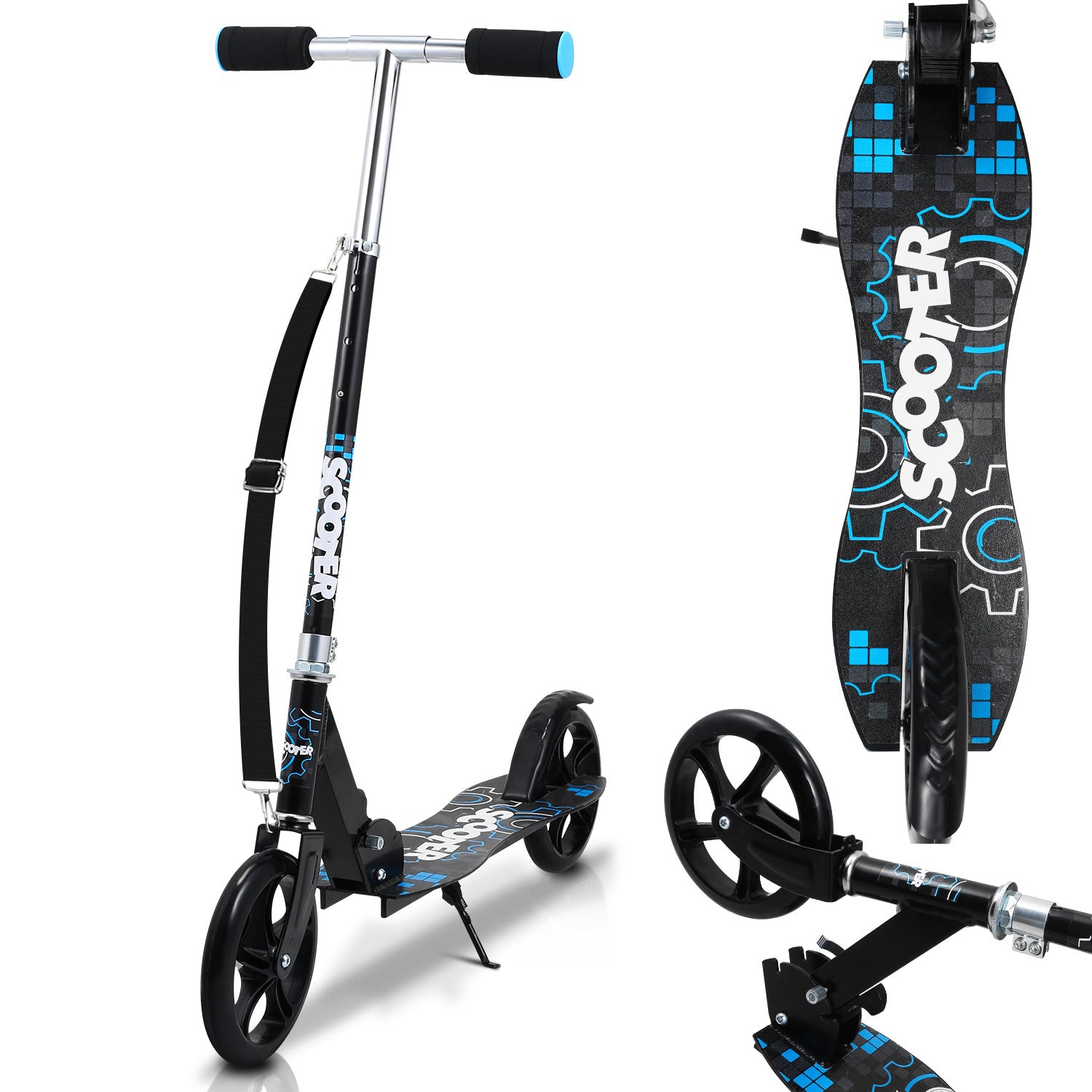 Kinderroller Kickscooter Höhenverstellbar Tretroller Cityroller Klappbar Scooter
