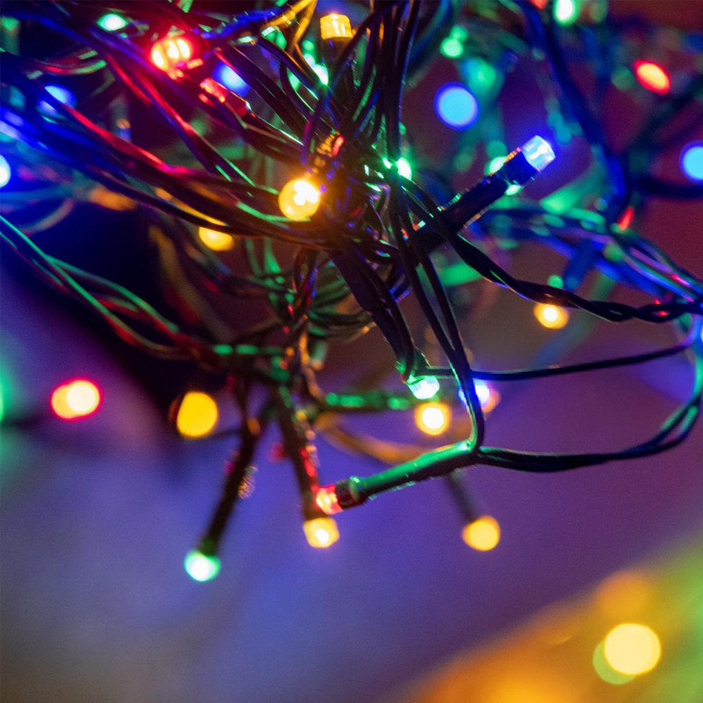 Außenbeleuchtung für 50–200 Meter, 500–2000 LED-Lichter, 8 Leuchtmodi, mit Stecker, Schutzart IP44, für den Innen- und Außenbereich geeignet, ideal für Weihnachten, Ostern, Halloween und Hochzeitsfeiern