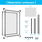 Fliegengitter Fenster Tür Gitter Moskito Aluminium Insektenschutz，120x140CM/100x120CM/80x100CM（副本）