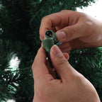 Künstlicher Weihnachtsbaum, 120–210 cm, mit Metallfuß und Lichterkette, 8 verschiedene Beleuchtungsmodi, hochwertiger künstlicher Weihnachtsbaum, für den Innen- und Außenbereich geeignet
