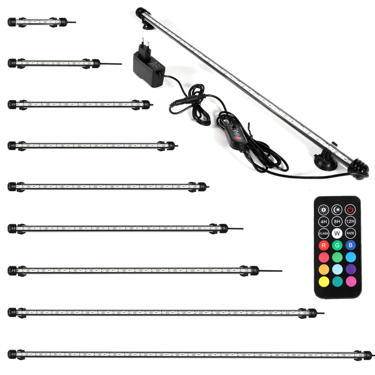 18-112cm LED Aquarium IP67 RGB Süßwasserfische Schildkröten Timing-Funktion
