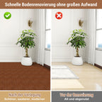 PVC-Bodenbelag, selbstklebende Vinylfliesen, Vinylboden, 91,44 cm × 15,24 cm – Stärke 2 mm, rutschfeste Vinyl-Verbundbodenstreifen, geeignet für Schlafzimmer und Wohnzimmer, 18 Stück = 2,5 m², in drei Farben erhältlich