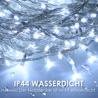 LED-Lichterkette, Länge 10 m/20 m/30 m/100 m/200 m, Beleuchtung für den Außen- und Innenbereich, Weihnachten – geeignet für den Innen- und Außenbereich, Weihnachten, Valentinstag, Hochzeiten, Partys