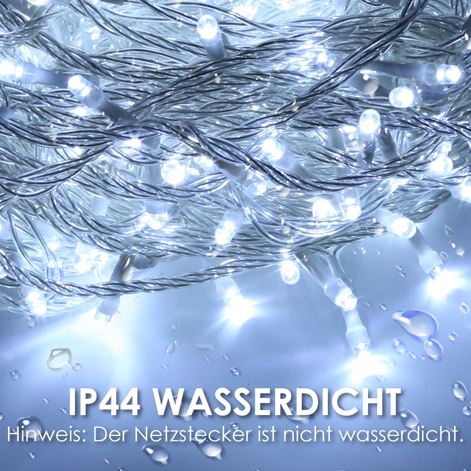 LED-Lichterkette, Länge 10 m/20 m/30 m/100 m/200 m, Beleuchtung für den Außen- und Innenbereich, Weihnachten – geeignet für den Innen- und Außenbereich, Weihnachten, Valentinstag, Hochzeiten, Partys