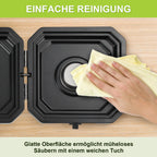 Campingkocher 2 Flammen 4,6 kW mit Grillplatte, Faltbarer Gaskocher mit Zündsicherung, Tragbarer Camping Gaskocher mit 0,5 m Schlauch & Tragetasche, Gasherd für Camping Vanlife Outdoor Küche