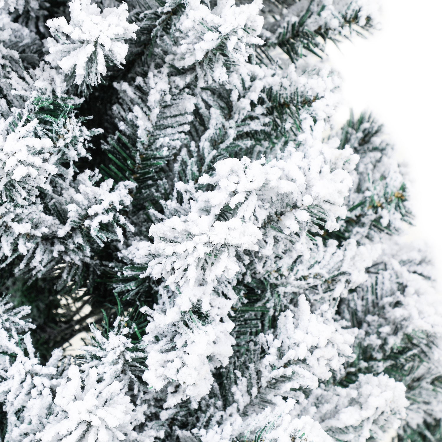 Künstlicher Weihnachtsbaum mit Schneeeffekt, 120/150/180 cm – aus PVC, mit 340/550/860 Zweigen, inklusive Metallfuß und Schnellmontagesystem, geeignet für festliche Weihnachtsdekoration