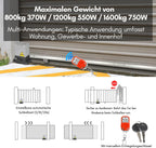 Schiebetorantrieb Set Flügeltorantrieb Torantrieb 12M garagentorantrieb, Automatische Schließfunktion, mit 2 Fernbedienung & Entriegelungsschlüssel, für Innenhof, Weide, Fabrik