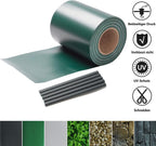 Sichtschutzstreifen für Doppelstabmatten, 35m/50m/70m Wetterfester PVC Sichtschutz (450g/m²) inkl. 30 Clips. Ideal für Doppelstabmattenzaun, Garten & Balkon, Grün