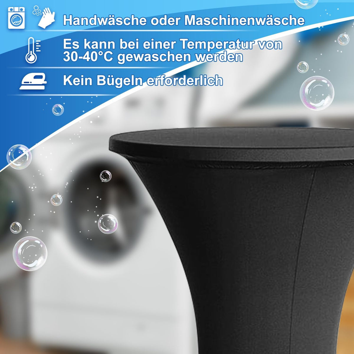 1/2/4 Stück Stehtischhusse Stretch Schwarz Strech Husse Stehtisch Hussen Hochwertige Stehtischhuss für Gartenparty Feier Hochzeit Taufe, Rotwein