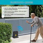 Schiebetorantrieb Set, 370W 800kg Flügeltorantrieb Torantrieb 12M Garagentorantrieb, mit 2 Fernbedienung Toröffner, Entriegelungsschlüssel und für Hotelbis, Fabrik, Schwarz
