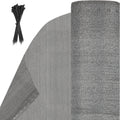 Sichtschutz,150 g/m² HDPE Balkon sichtschutz,Windschutz Schattennetz mit Kabelbinder,Schattiergewebe Sonnenschutz, Staubschutz,Blickdichter Zaunblende,Grau