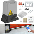 Schiebetorantrieb Garagentorantrieb, Schiebetorantrieb Set mit Fernbedienungen und WLAN-Funktion, Automatischer Flügeltorantrieb Torantrieb Wasserdicht