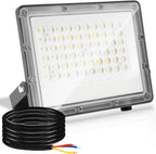 50/100/150/200 W LED Außenstrahler, LED Strahler Außen Innen, 6000K Kaltweiß Außenleuchte Superhell, IP65 Wasserfest, LED Scheinwerfer, LED Flutlicht für Gärten Garage Flur