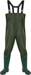 Wathos Herren und Damen Wasserdichte Anglerhosen aus 70D Nylon PVC und Neopren für Angeln