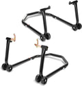 Motorradständer hinten & vorn Motorrad Set, Motorrad Ständer Motorrad Heber mit 4 Rollen Motorrad Hebebühne, Stabilität, Belastbar bis 300 kg