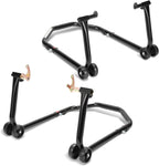 Motorradständer hinten & vorn Motorrad Set, Motorrad Ständer Motorrad Heber mit 4 Rollen Motorrad Hebebühne, Stabilität, Belastbar bis 300 kg