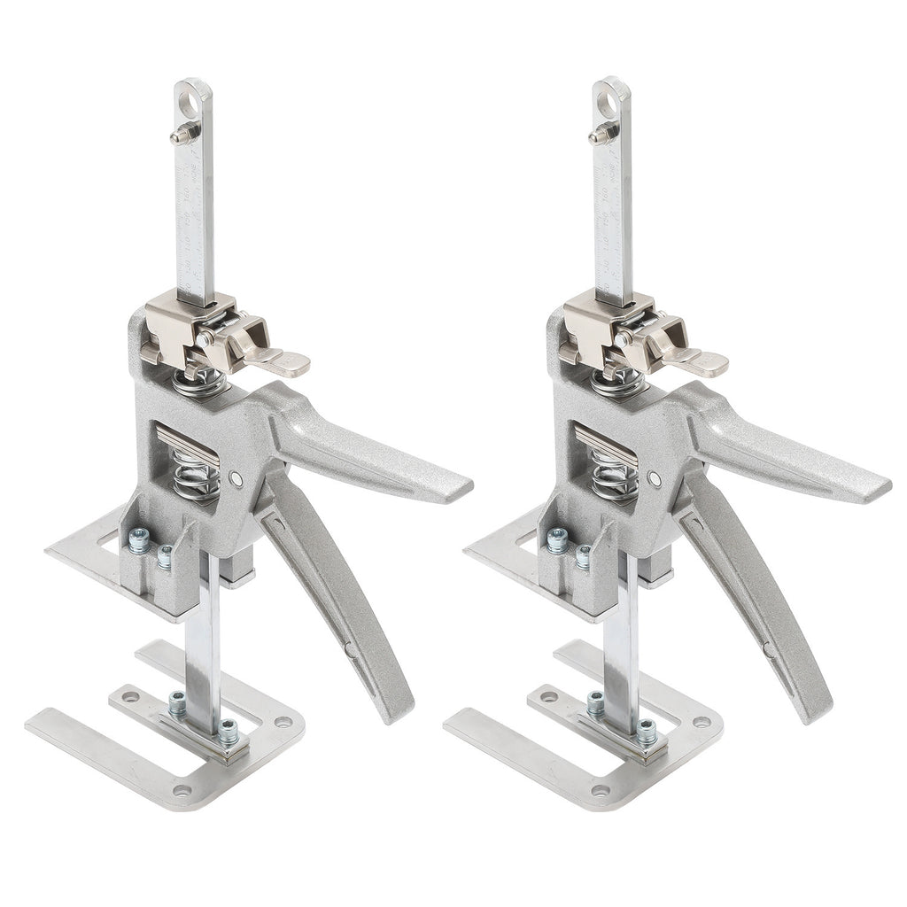 Arbeitssparender Möbelheber 2/4 Stück 30 cm bis 150kg Handwerkzeugheber, Armwagenheber mit Skala & Doppelschnelligkeitsabsenkung, Hubbereich 0-145mm