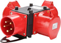 Baustromverteiler Verteiler 3 x CEE 400V/32A IP44 CEE-Steckdose 5 Polig Mit Sicherheitsklappdeckeln Für Baustelle