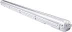 18W Feuchtraumleuchte LED 120cm, Wannenleuchte T8-Doppelleuchte 4000K 3060lm, 50000H, IP65 Werkstattlampe Badlampe Leuchtstoff Röhren Garagenlampen, Bürodeckenleuchte
